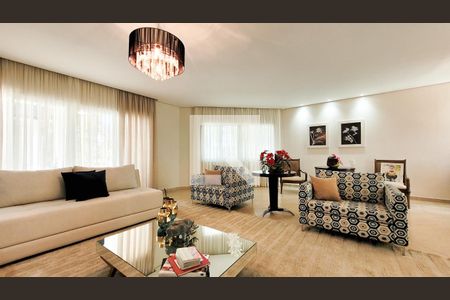 Sala de casa de condomínio para alugar com 5 quartos, 700m² em Parque Xangrilá, Campinas