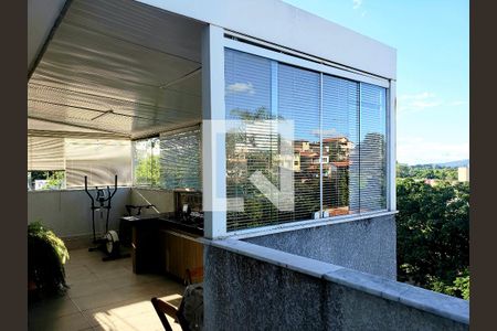 Varanda de apartamento à venda com 3 quartos, 110m² em São Gonçalo, Contagem