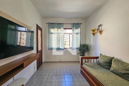 Sala de apartamento para alugar com 2 quartos, 75m² em Balneario Guarujá, Guarujá