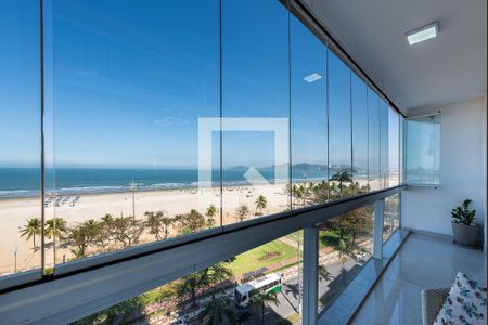 Varanda da Sala de apartamento para alugar com 3 quartos, 127m² em Gonzaga, Santos