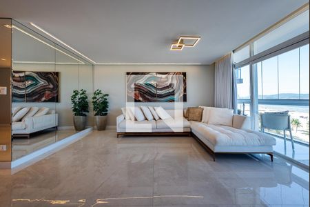 Sala de apartamento para alugar com 3 quartos, 127m² em Gonzaga, Santos