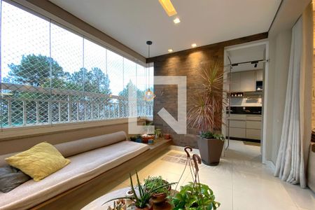 Varanda da Sala de apartamento à venda com 3 quartos, 95m² em Caiçaras, Belo Horizonte