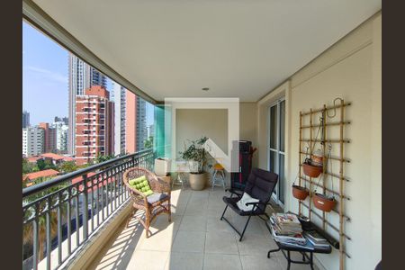 Varanda de apartamento para alugar com 4 quartos, 171m² em Chácara Klabin, São Paulo