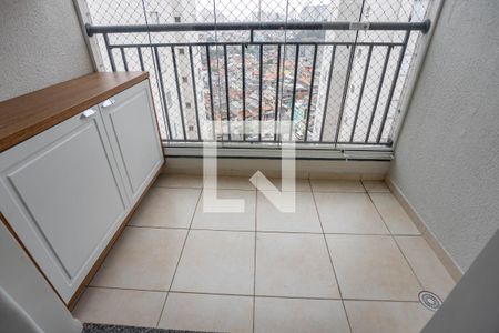 Varanda da sala de apartamento à venda com 2 quartos, 69m² em Conceição, Diadema