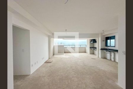 Sala e cozinha de apartamento à venda com 3 quartos, 125m² em Vila Santa Teresa, Santo André