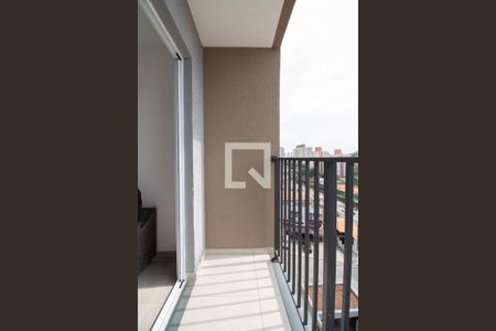 Varanda da Sala/Cozinha de apartamento para alugar com 1 quarto, 29m² em Vila Lageado, São Paulo