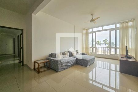 Sala de apartamento para alugar com 4 quartos, 250m² em Barra Funda, Guarujá