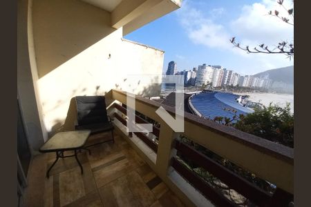 Varanda da Sala de apartamento para alugar com 2 quartos, 99m² em Ilha Porchat, São Vicente