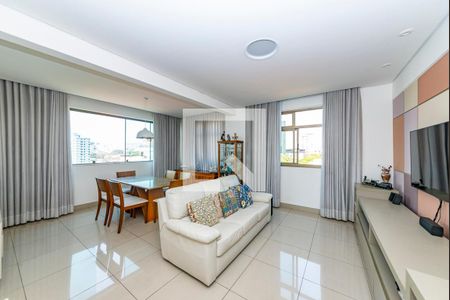 Sala de apartamento à venda com 3 quartos, 109m² em Coração Eucarístico, Belo Horizonte
