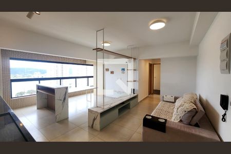 Sala de apartamento para alugar com 2 quartos, 65m² em Ponta da Praia, Santos