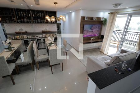 Sala e Sala de Jantar de apartamento à venda com 2 quartos, 64m² em Silveira, Santo André