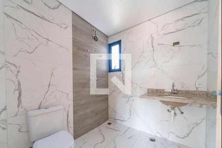 Banheiro de kitnet/studio à venda com 1 quarto, 110m² em Jardim Stella, Santo André