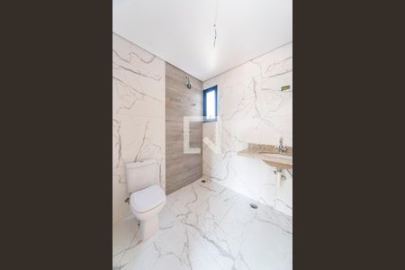 Banheiro de kitnet/studio à venda com 1 quarto, 110m² em Jardim Stella, Santo André