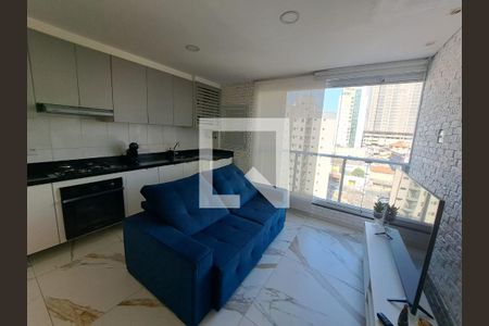 Sala/Cozinha de apartamento à venda com 1 quarto, 38m² em Bela Vista, Osasco