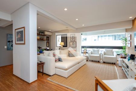 Sala de apartamento à venda com 3 quartos, 124m² em Brooklin, São Paulo