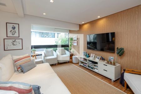 Sala de apartamento à venda com 3 quartos, 124m² em Brooklin, São Paulo