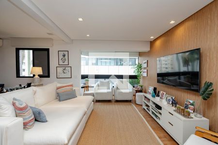 Sala de apartamento à venda com 3 quartos, 124m² em Brooklin, São Paulo