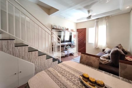 Sala de Estar de casa de condomínio à venda com 2 quartos, 65m² em Conjunto Residencial Souza Queiroz, Campinas