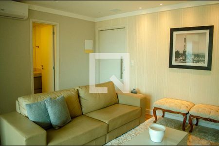 Sala de apartamento para alugar com 1 quarto, 60m² em Jardim Goiás, Goiânia