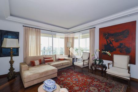 Sala de apartamento para alugar com 4 quartos, 364m² em Jardim Fonte do Morumbi, São Paulo