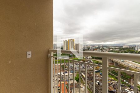 Varanda da Sala/Cozinha de apartamento para alugar com 1 quarto, 28m² em Penha de França, São Paulo