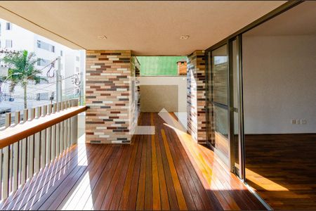 Varanda da Sala de apartamento à venda com 4 quartos, 275m² em Nova Suíça, Belo Horizonte