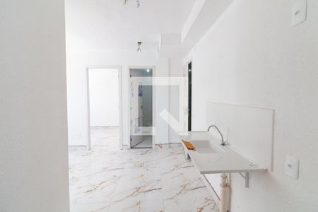 Sala/Cozinha de apartamento para alugar com 2 quartos, 42m² em Jardim Gilda Maria, São Paulo