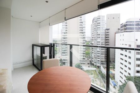 Sala de apartamento para alugar com 1 quarto, 36m² em Indianópolis, São Paulo