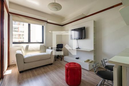 Sala/Cozinha de apartamento para alugar com 1 quarto, 32m² em Jardins, São Paulo