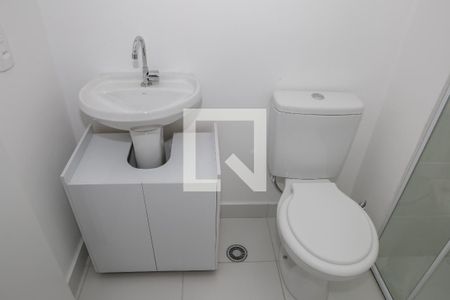 Banheiro da Suíte de apartamento à venda com 1 quarto, 32m² em Bom Retiro, São Paulo
