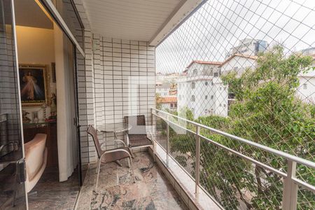 Varanda na Sala 1 de apartamento à venda com 4 quartos, 300m² em União, Belo Horizonte