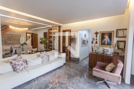 Sala 1 de apartamento à venda com 4 quartos, 300m² em União, Belo Horizonte