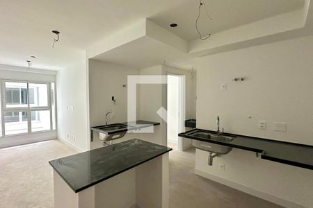 Sala/Cozinha de apartamento para alugar com 1 quarto, 34m² em Jardim Botânico, Rio de Janeiro