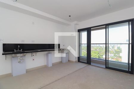 Sala/Cozinha de kitnet/studio para alugar com 1 quarto, 33m² em Jardins, São Paulo