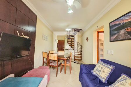 Sala de apartamento para alugar com 3 quartos, 160m² em Jardim das Conchas, Guarujá