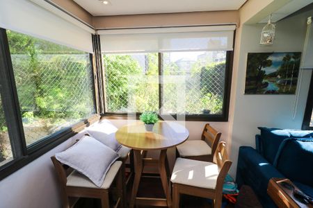 Varanda da Sala de apartamento à venda com 2 quartos, 74m² em Menino Deus, Porto Alegre