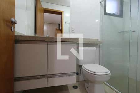 Banheiro da Suíte de apartamento para alugar com 1 quarto, 50m² em Ribeirânia, Ribeirão Preto
