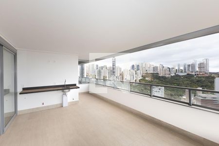 Varanda da Sala de apartamento à venda com 4 quartos, 239m² em Vale do Sereno, Nova Lima