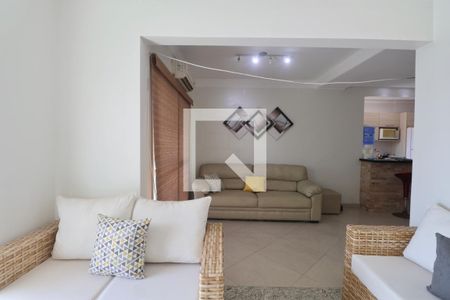 Sala de apartamento para alugar com 3 quartos, 185m² em Jardim Tres Marias, Guarujá