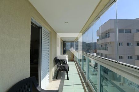 Varanda da Sala de apartamento para alugar com 3 quartos, 185m² em Jardim Tres Marias, Guarujá