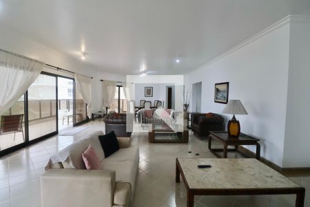 Sala de apartamento para alugar com 4 quartos, 260m² em Jardim Asturias, Guarujá