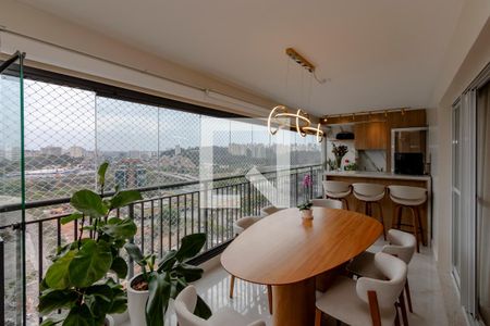 Varanda da Sala de apartamento à venda com 3 quartos, 136m² em Jardim Dom Bosco, São Paulo