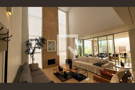 Sala de casa de condomínio à venda com 5 quartos, 264m² em Cidade Santos Dumont, Jundiaí