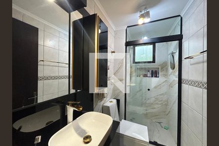 Banheiro de apartamento para alugar com 1 quarto, 42m² em Vila Rosa, Novo Hamburgo