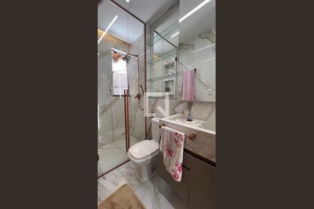 Banheiro da Suíte de apartamento à venda com 2 quartos, 156m² em Alto Caiçaras, Belo Horizonte