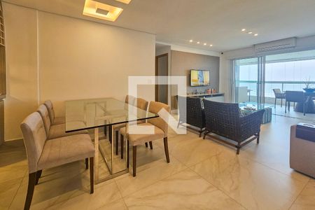 Sala de apartamento para alugar com 4 quartos, 143m² em Jardim das Conchas, Guarujá