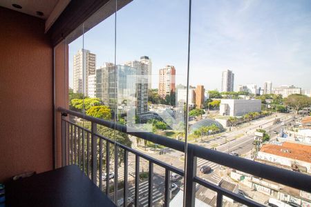 Varanda de kitnet/studio à venda com 1 quarto, 28m² em Santo Amaro, São Paulo