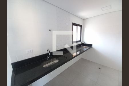 Sala/Cozinha de apartamento para alugar com 2 quartos, 49m² em Vila Voturuá, São Vicente
