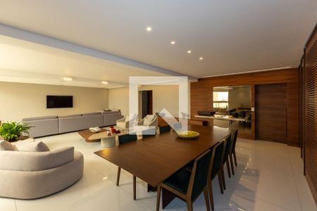 Sala de Jantar de apartamento à venda com 4 quartos, 260m² em Vila da Serra, Nova Lima