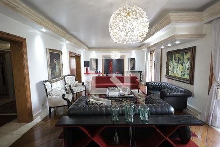 Sala de apartamento à venda com 5 quartos, 440m² em Vila Bastos, Santo André